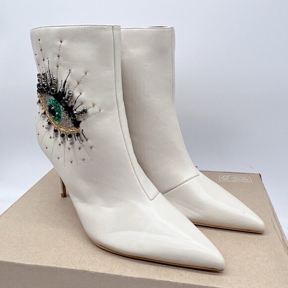 Kurt Geiger London Belgravia Women’s Ankle Boots Booties Embellished Eye EU 38.5 - Picture 4 of 12